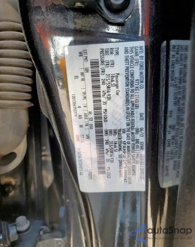 1FAHP3F24CL466547: 85686975