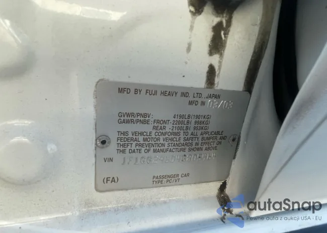 JF1GG29604G805464: 85652745