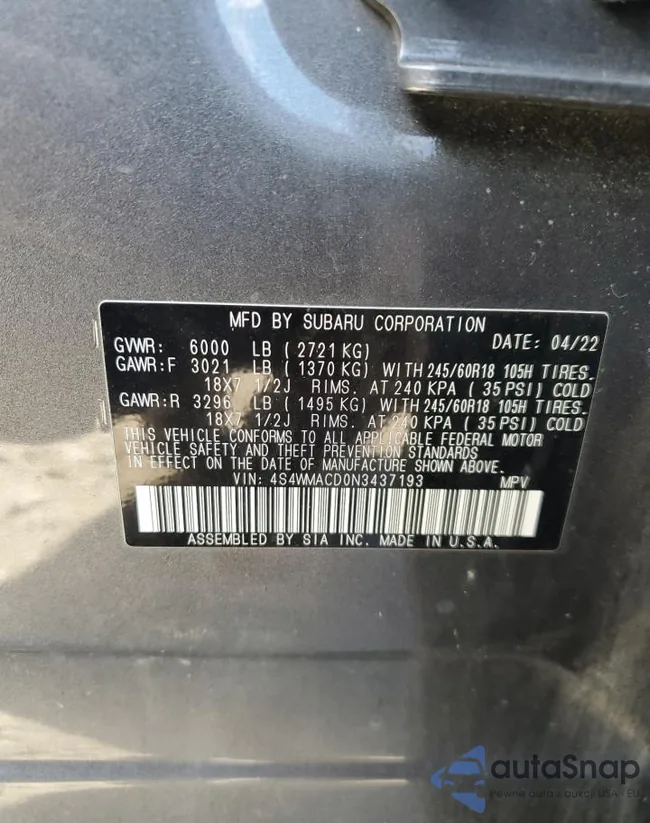 4S4WMACD0N3437193: 90430625