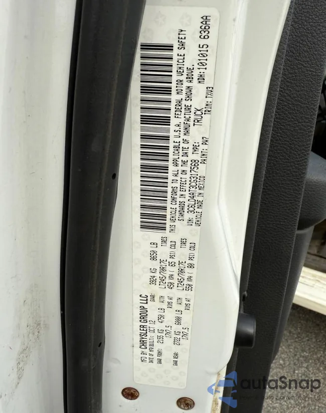 3C6LD4AT3CG317568: 85960445