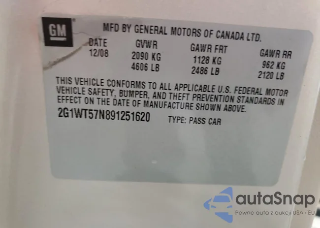 2G1WT57N891251620: 89649285