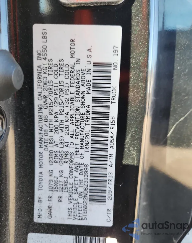 5TENX22N06Z313998: 85165635