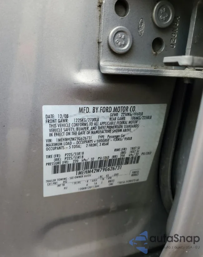 1MEHM42W79G626731: 90547635