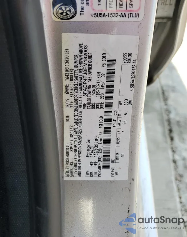 3FADP4TJ8FM182003: 90103375