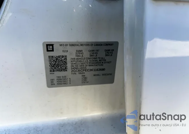 2GCRCPEC3K1163680: 89691865