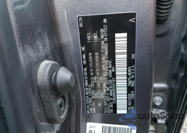 5TDKDRBH3RS557161: 87057015