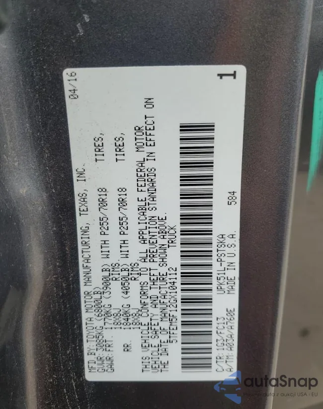 5TFEM5F12GX104112: 89835555