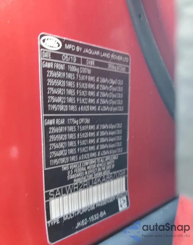 SALWR2RU4KA867098: 90252145