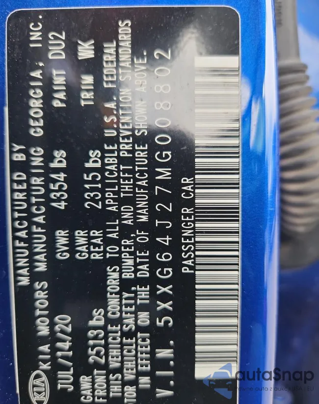 5XXG64J27MG008802: 89717905