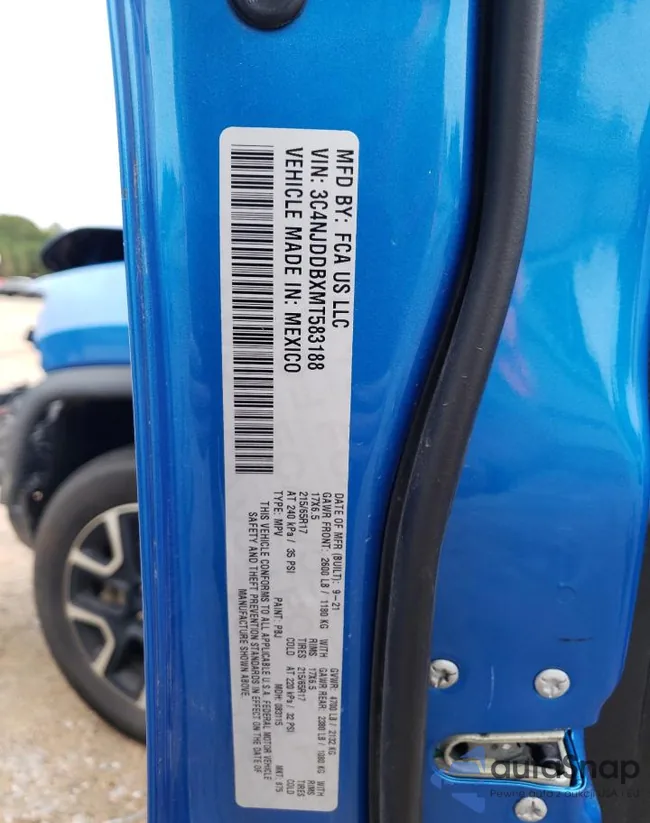 3C4NJDDBXMT583188: 86158085