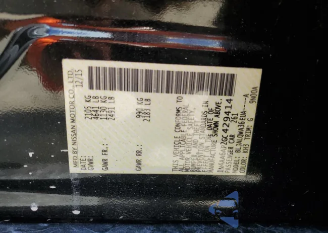 1N4AA6AP2GC429414: 86632985