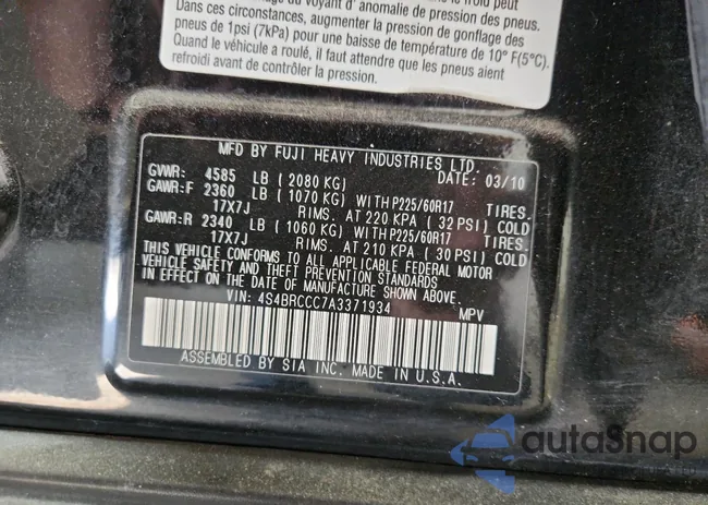 4S4BRCCC7A3371934: 86541425