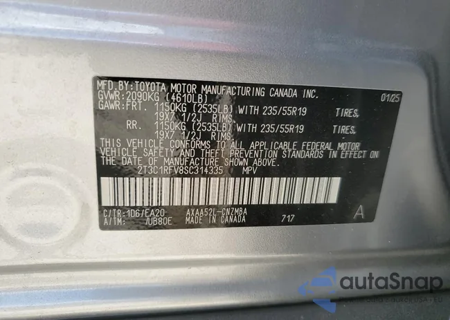 2T3C1RFV8SC314335: 89843965