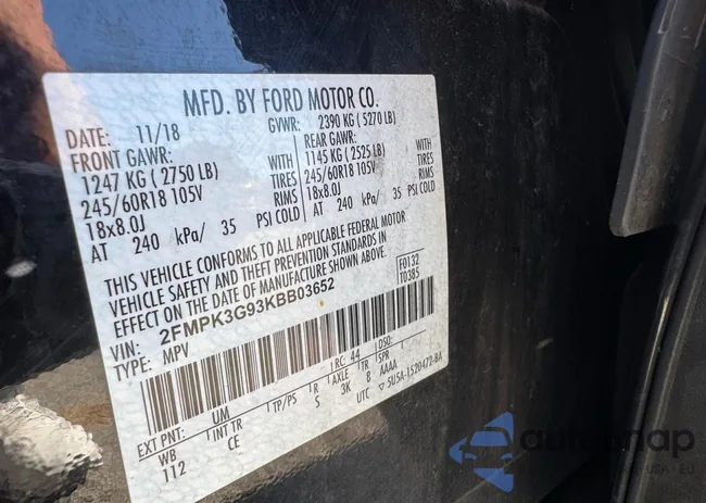 2FMPK3G93KBB03652: 90405295