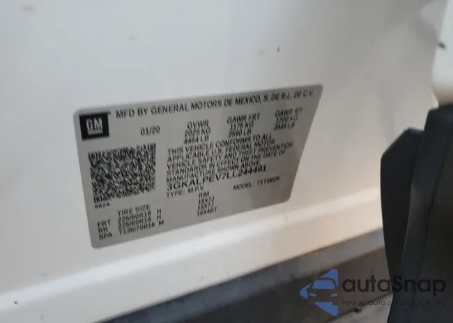 3GKALPEV7LL244491: 86301755