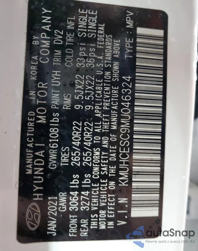 KMUHCESC9MU046324: 89492585