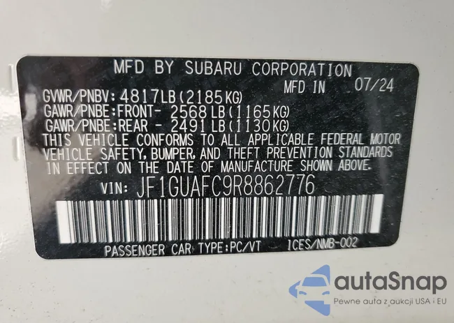 JF1GUAFC9R8862776: 87243715