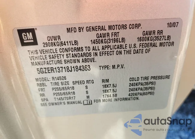 5GZER13718J184363: 86214965