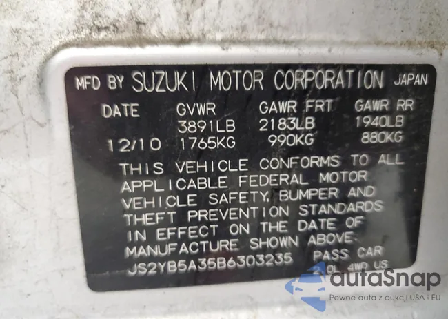 JS2YB5A35B6303235: 87383395