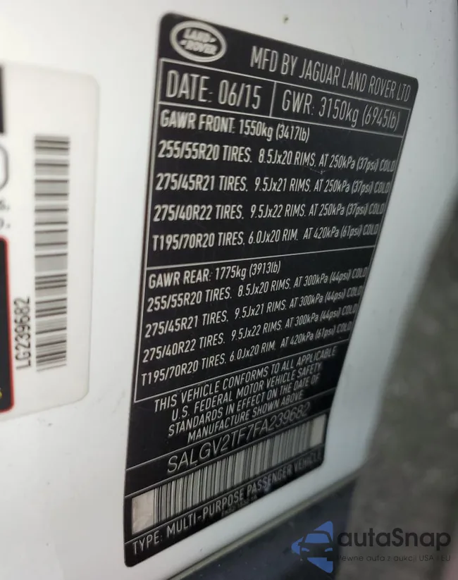 SALGV2TF7FA239682: 90618595