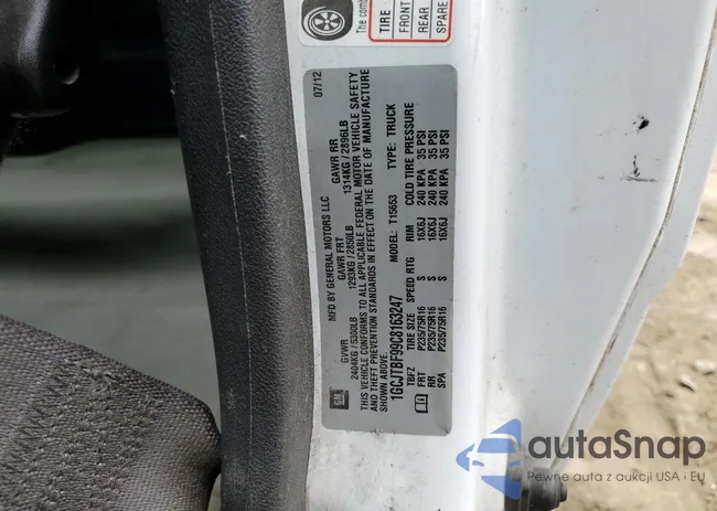 1GCJTBF99C8163247: 90287715