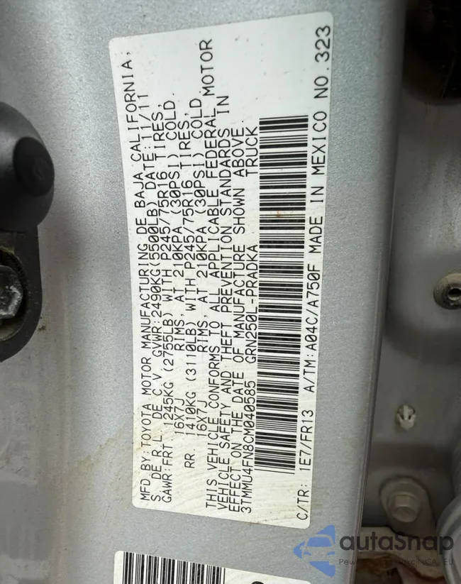 3TMMU4FN8CM040585: 86775945