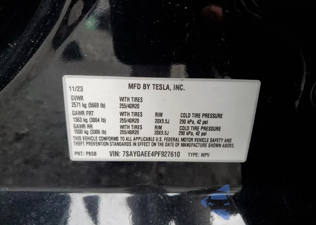 7SAYGAEE4PF927610: 86650305