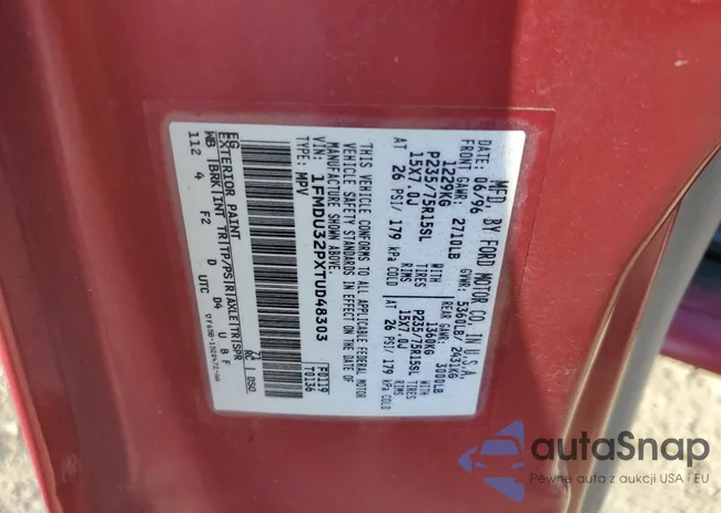 1FMDU32PXTUD48303: 90945925