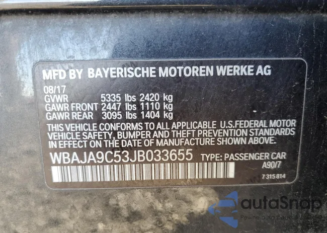 WBAJA9C53JB033655: 86190295