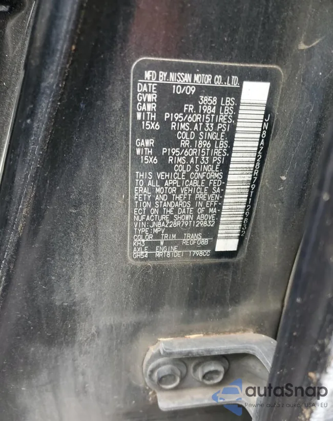 JN8AZ28R79T129832: 90256885