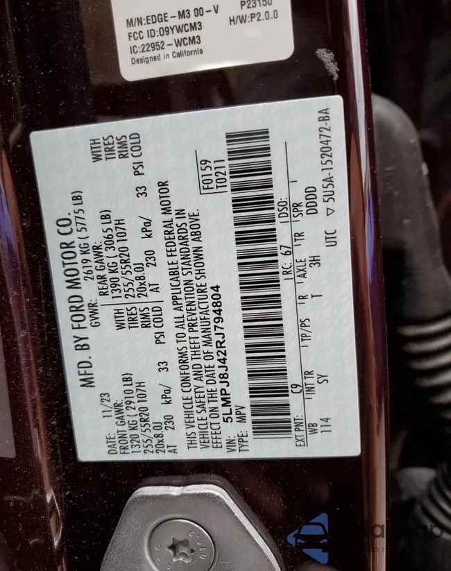 5LMPJ8J42RJ794804: 90081135