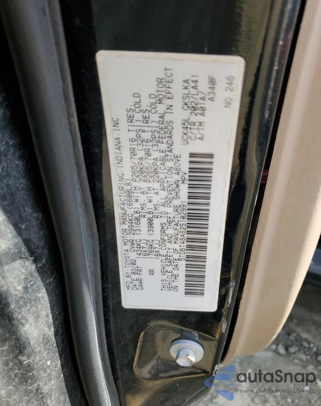 5TDBT48A82S102991: 85258525