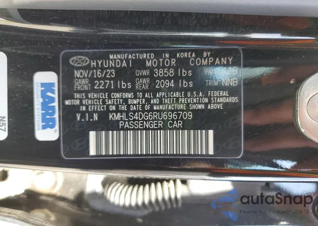 KMHLS4DG6RU696709: 84183705