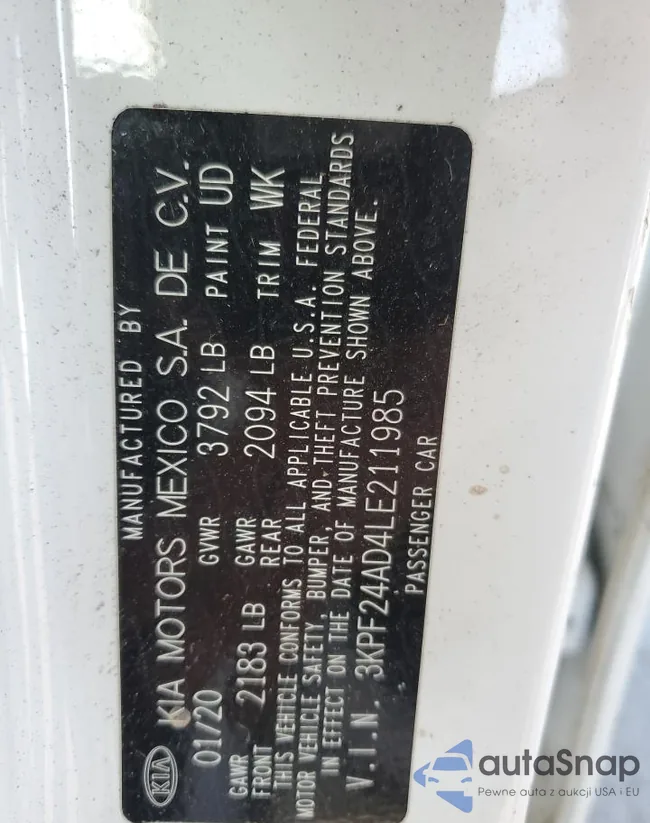 3KPF24AD4LE211985: 84961635