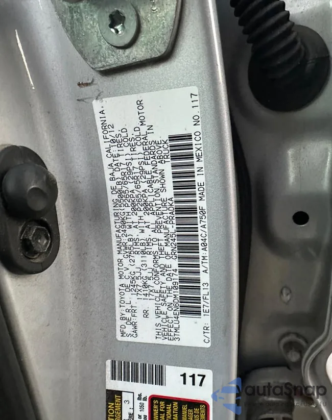 3TMLU4EN6DM109174: 86541015