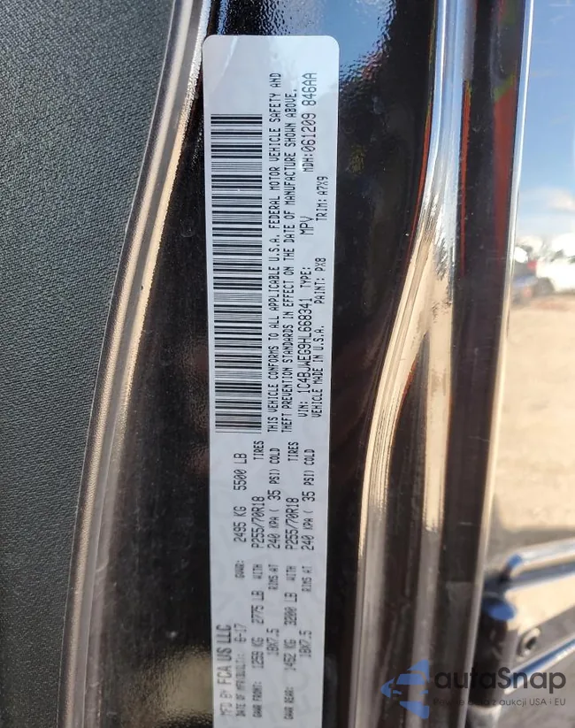 1C4BJWEG9HL668341: 86869885