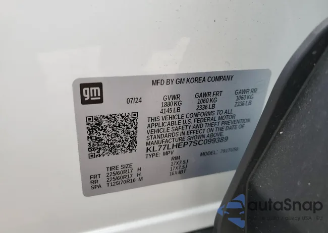 KL77LHEP7SC099389: 85689175