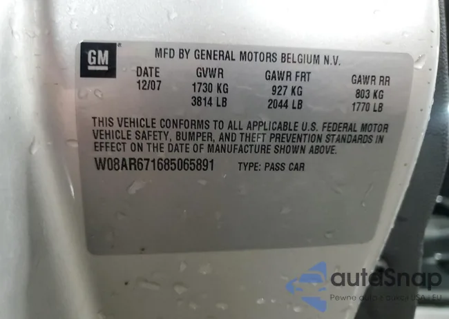 W08AR671685065891: 87466565