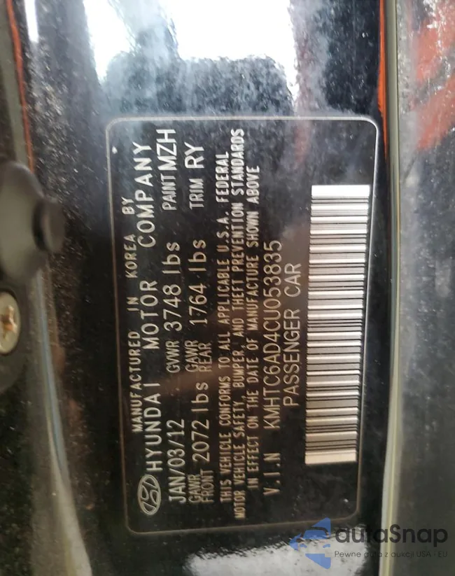 KMHTC6AD4CU053835: 82660695