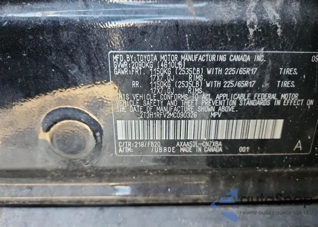 2T3H1RFV2MC090326: 85765445