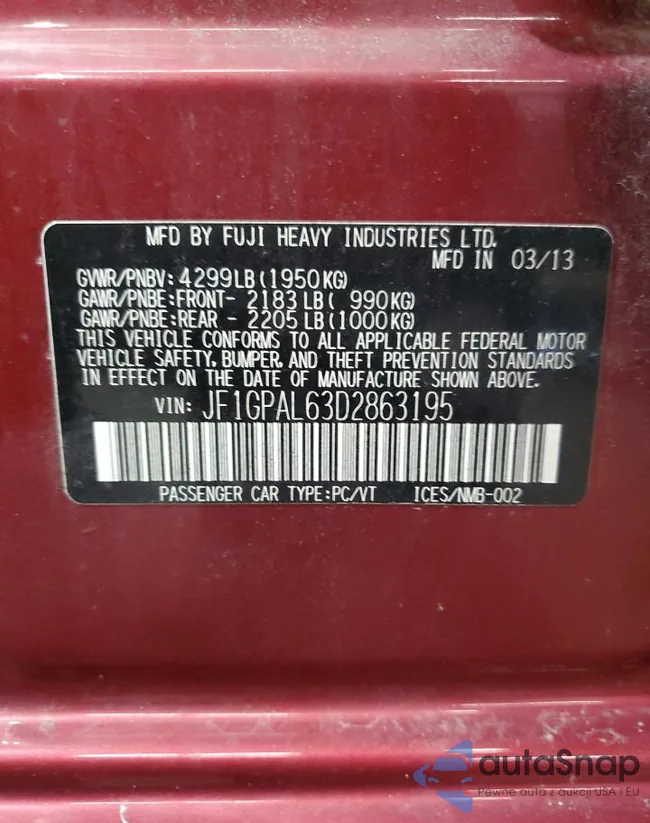 JF1GPAL63D2863195: 90857055