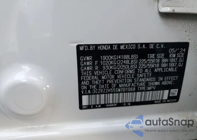 3CZRZ2H55SM701068: 87055535