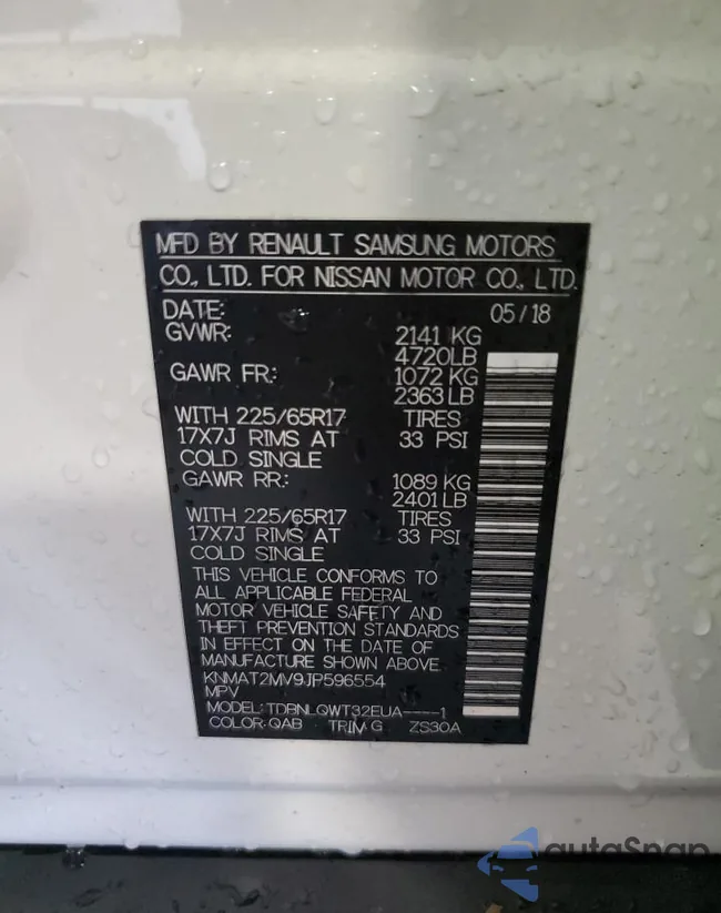 KNMAT2MV9JP596554: 85737605