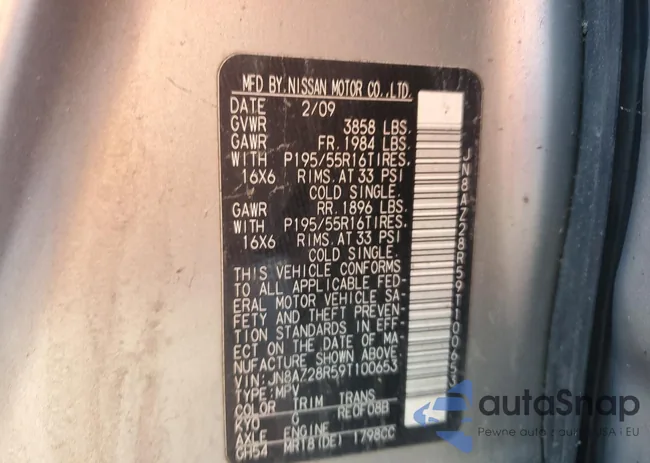 JN8AZ28R59T100653: 81584925