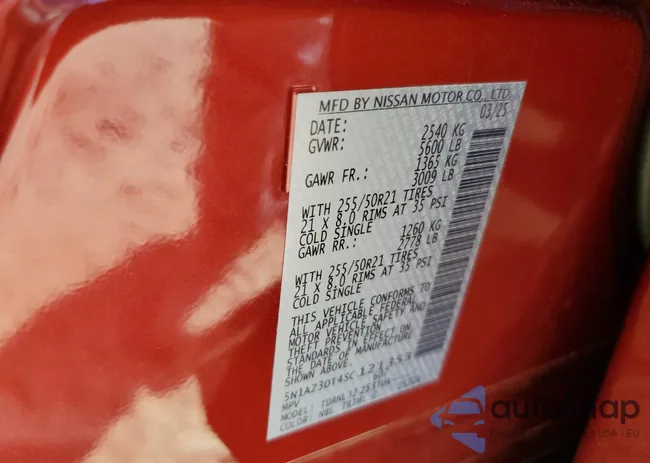 5N1AZ3DT4SC121353: 87254425