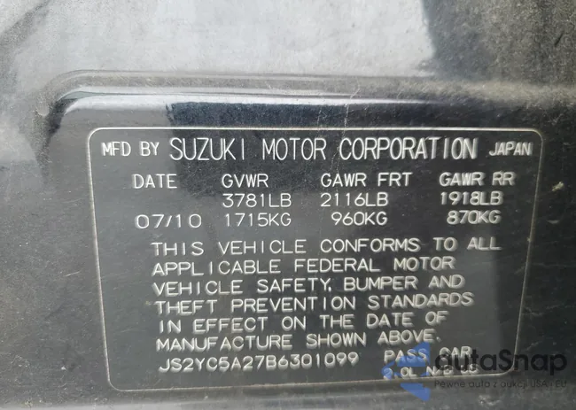 JS2YC5A27B6301099: 85565905