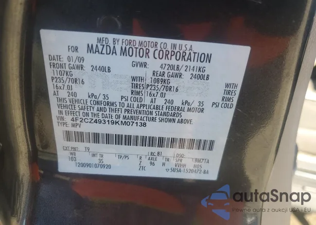 4F2CZ49319KM07138: 87165615