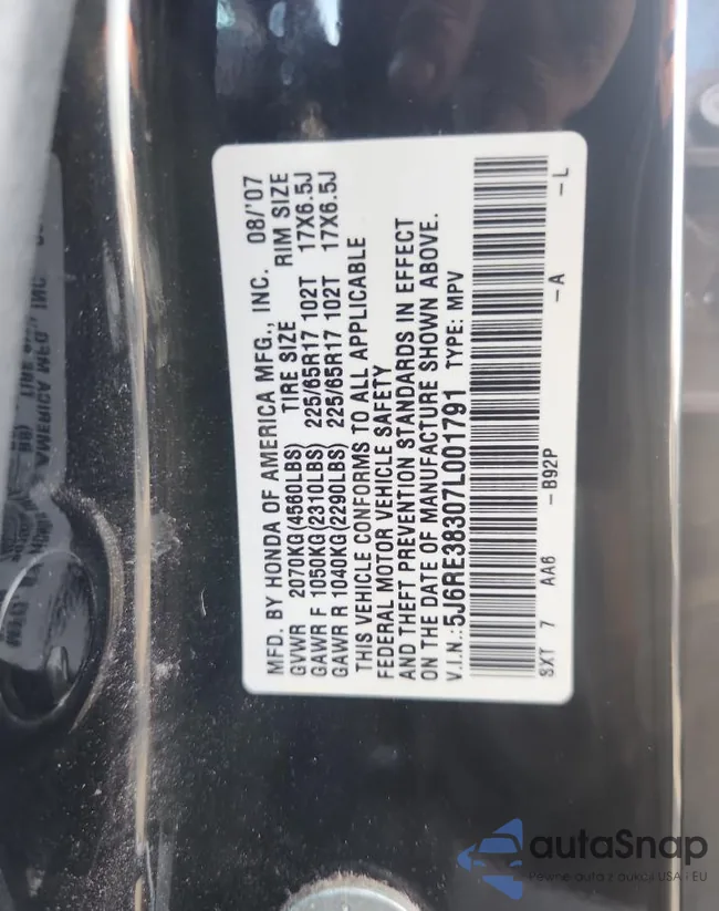 5J6RE38307L001791: 82786425