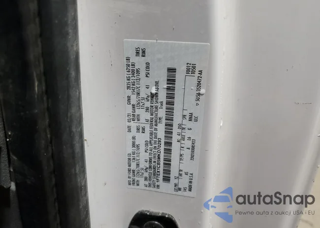 1FTEX1CB5MKD70293: 89441665