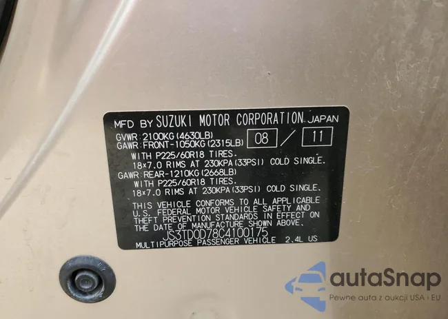 JS3TD0D78C4100175: 90489365